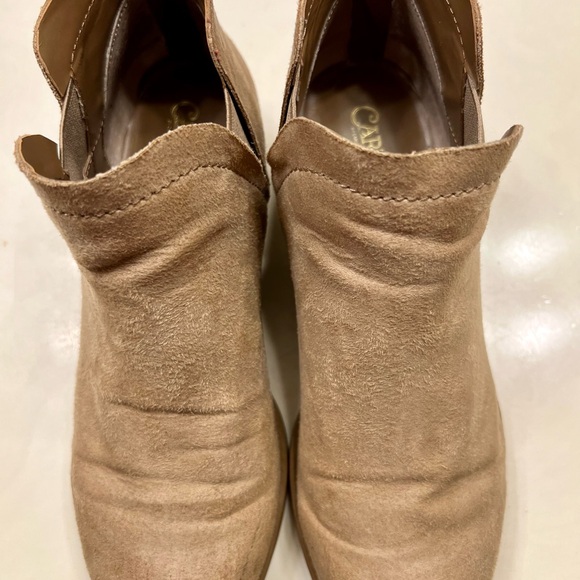 Tan Suede Ankle Boots - Picture 1 of 8